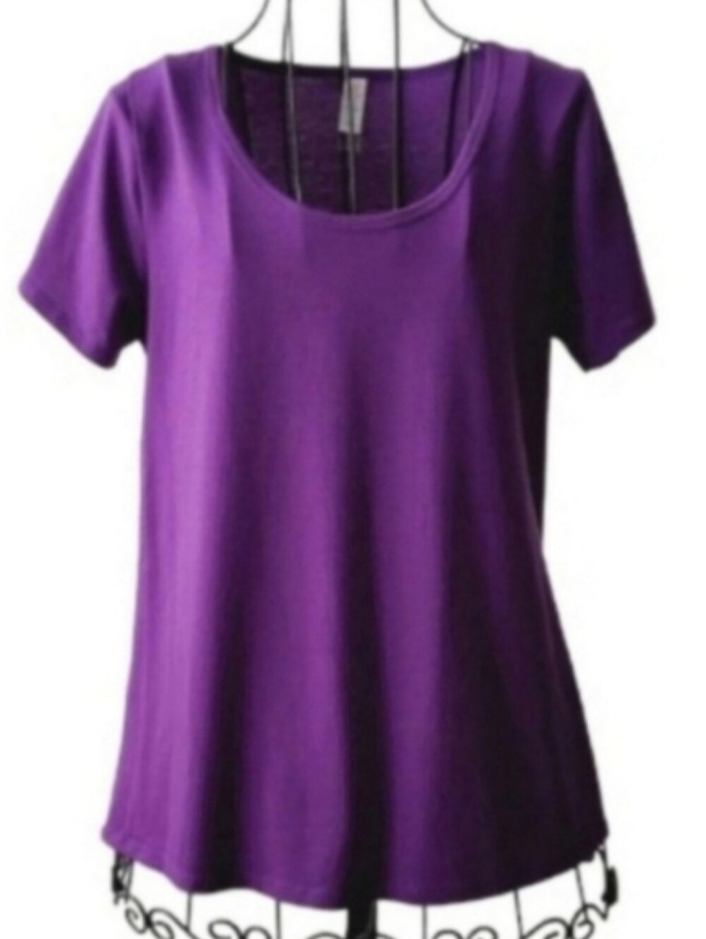 LULAROE Perfect T Short Sleeve Purple Shirt Top Size XS